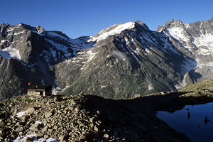 Bergseehütte mit Lochberg
